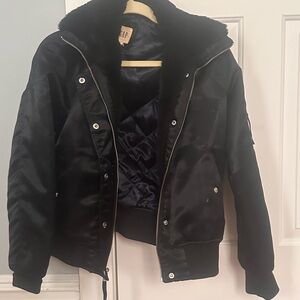 GAP Women's Black Bomber Jacket
